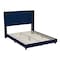Flash Furniture Navy Velvet Queen Platform Bed with Headboard YK-1079-NAVY-Q-GG - alternate 2